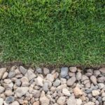 Gravel and grass boundary